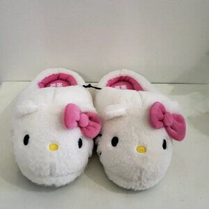 Hello Kitty Slip on Fuzzy Slippers Women's Sz 7-8
